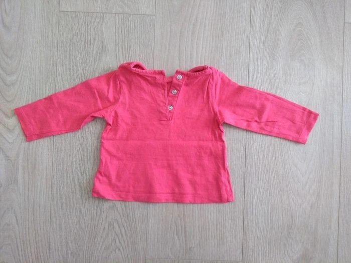 Ensemble fille salopette jean pantalon, tee shirt DPAM 6 mois - photo numéro 5