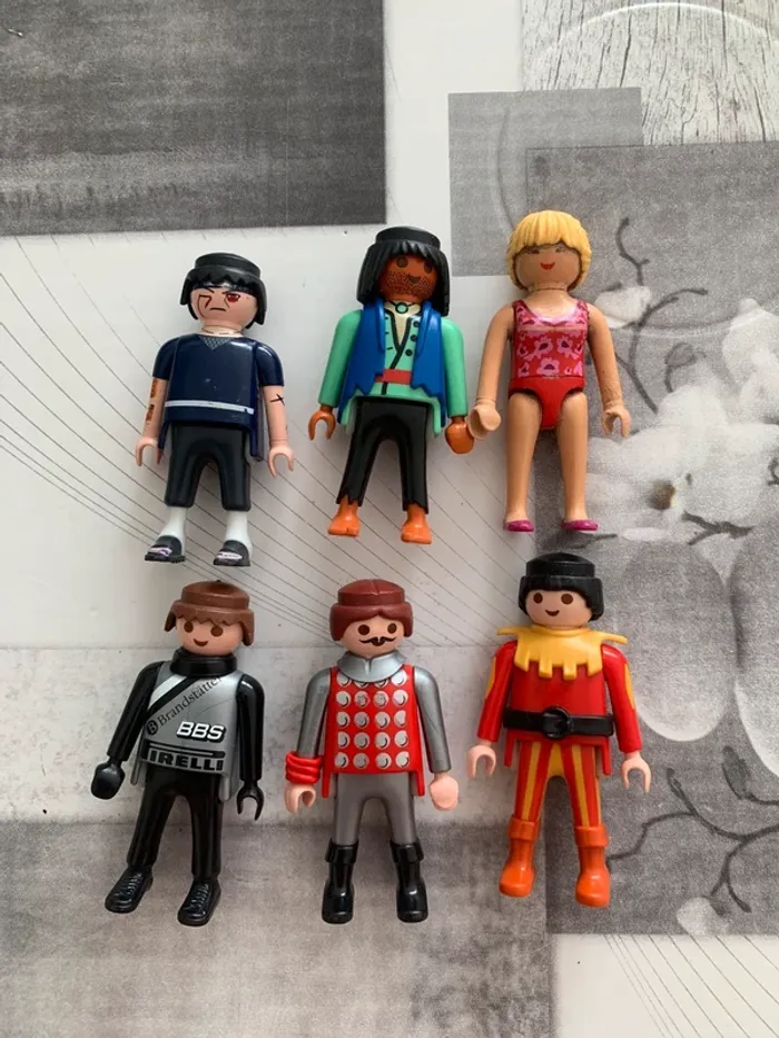 6 personnages adultes Playmobil