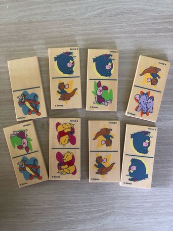28 dominos animaux en bois