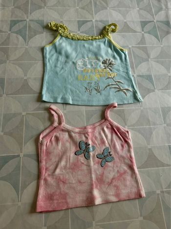 Lot de 2 t shirts fille -4 ans - en très bon état