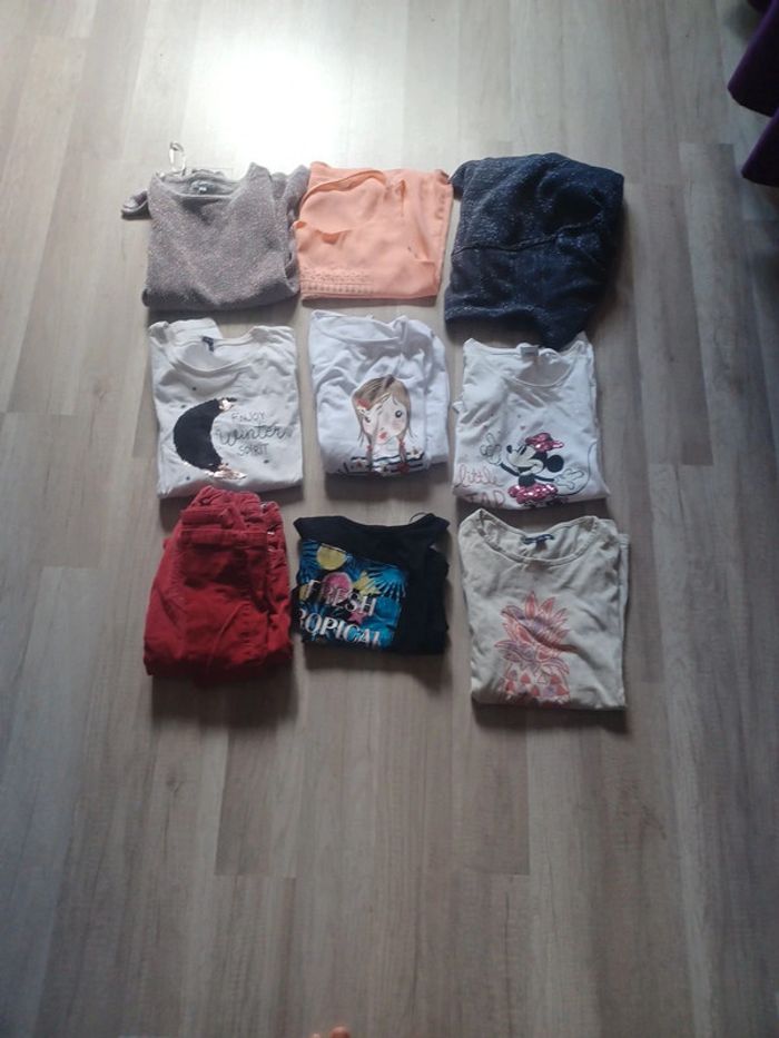 Lot de 9 vêtements pour fille d'été - photo numéro 2