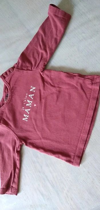 Tee-shirt rouge 3 mois