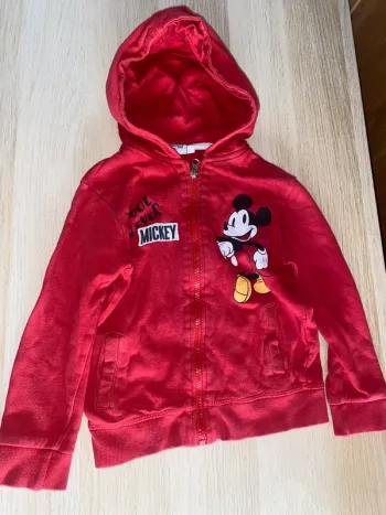Gilet sweat capuche zippé Mickey mouse Disney garçon mixte 5 ans
