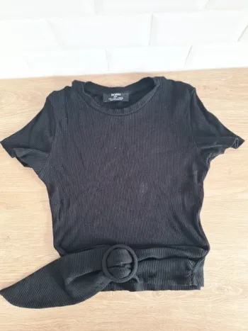 Haut noir Bershka