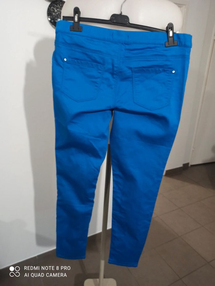 Pantalon slim bleu roi ( jennyfer) - photo numéro 6