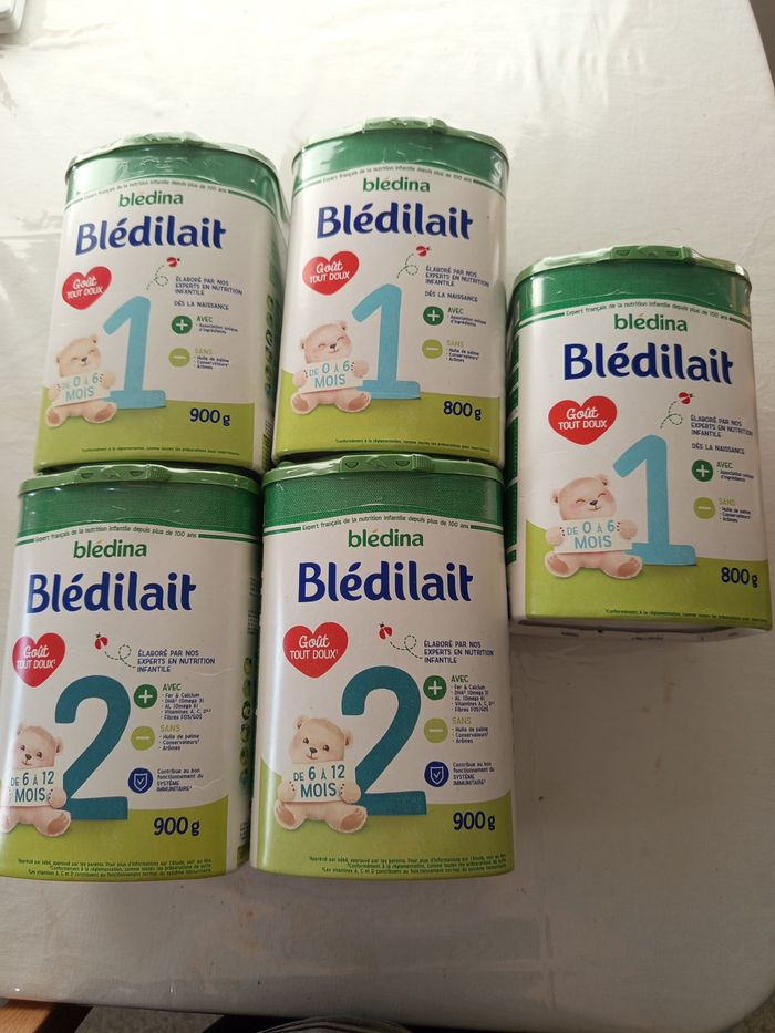 5 boîte de lait bledilait a 50€