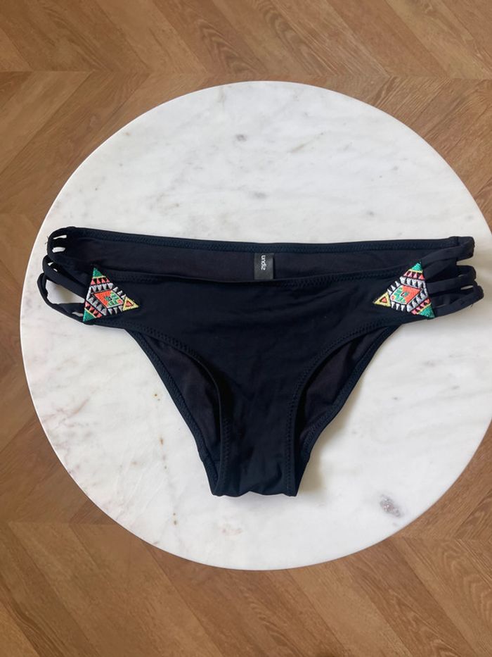 Maillot de bain noir à motifs Undiz