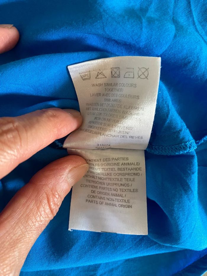 Blouse - tee shirt 123 bleue taille 38 - photo numéro 13