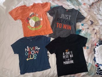 Lot 4 tee shirt 24 mois