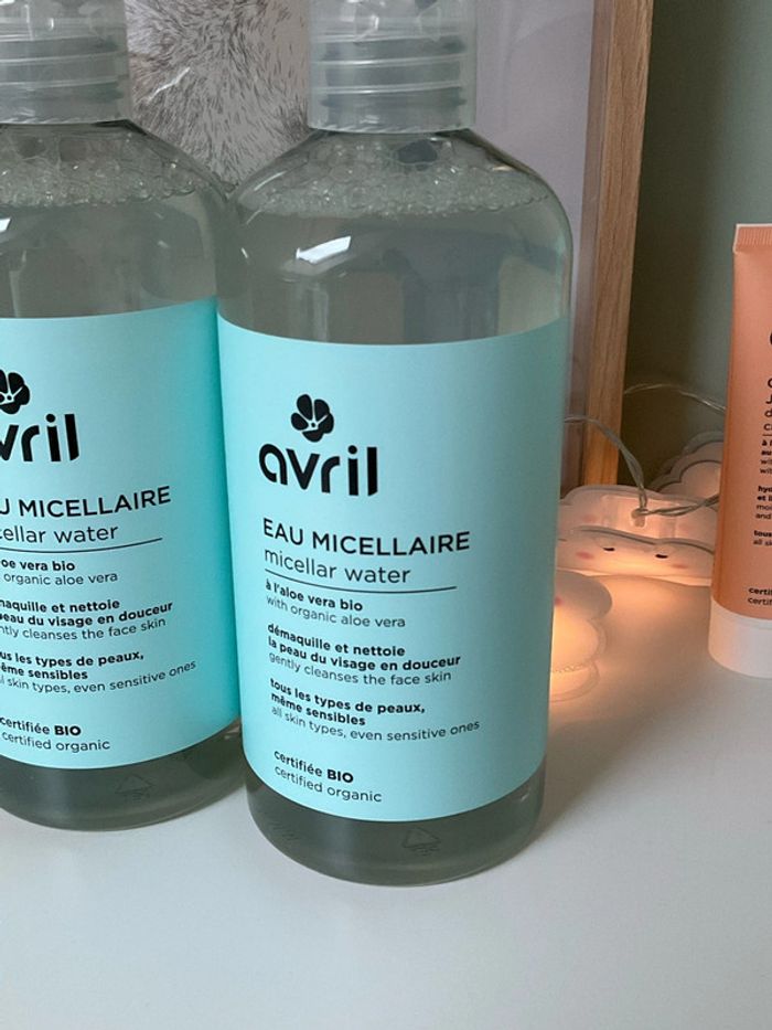 3 bouteilles eau micellaire avril 500ml - photo numéro 2