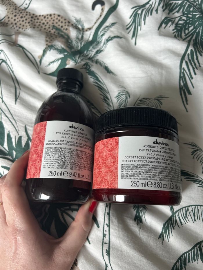 Shampooing et Soin Alchemic rouge Davines