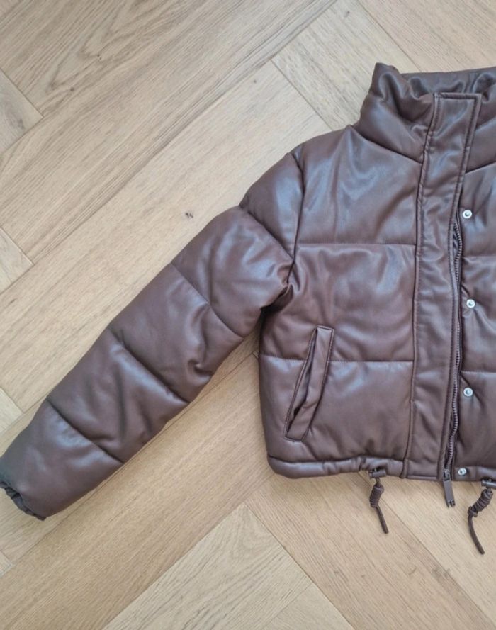 Doudoune / veste fille marron FBsister Taille S - photo numéro 3