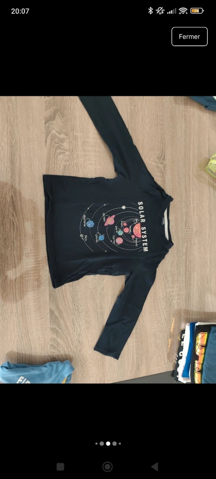 Lot 8 tee-shirts ML et MC garçon 6 ans - photo numéro 3