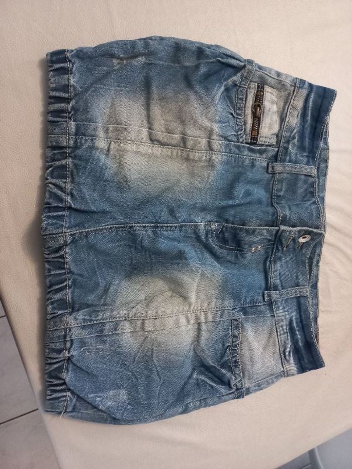 Mini jupe en jeans