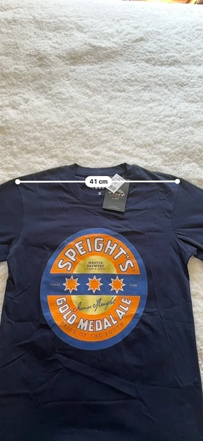 T-shirt Speight’s Gold Medal Ale – Bleu marine – Taille S – Neuf étiquette - photo numéro 6