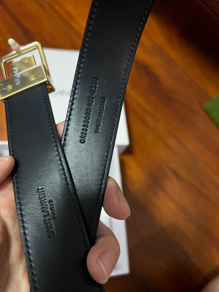 Ceinture Yves Saint Laurent à boucle dorée - photo numéro 6