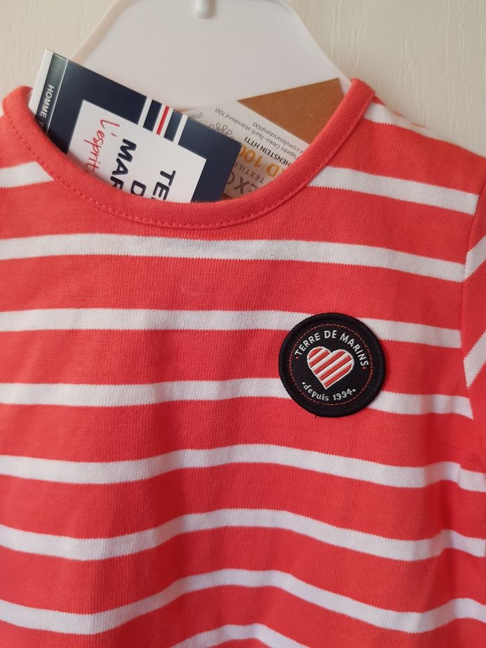 Pull 6 mois terre de marins neuf - photo numéro 2