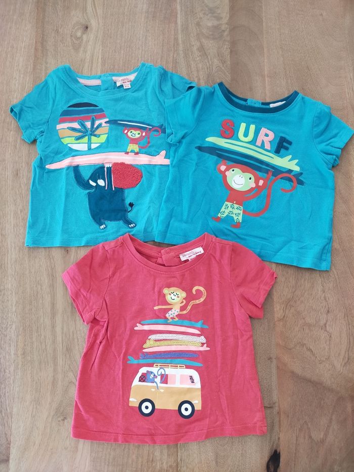 Lot de t-shirts singes 🐒 18 mois