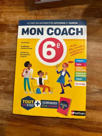 Livre mon coach sixième