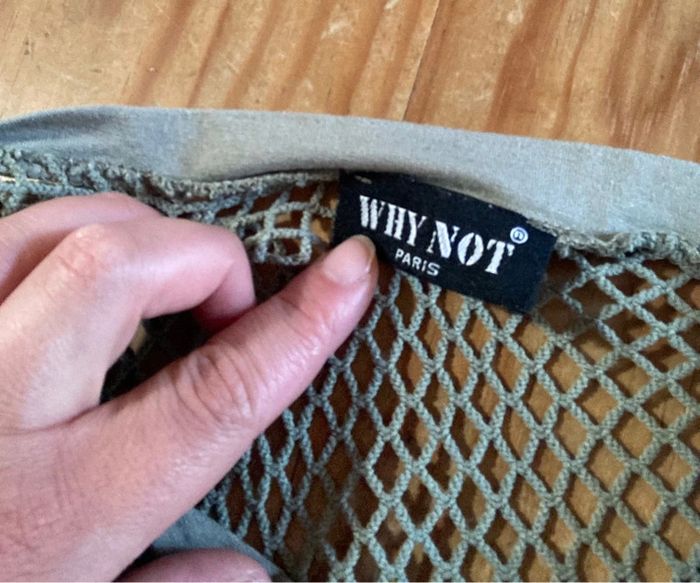 Débardeur asymétrique résille Why Not vintage - photo numéro 4