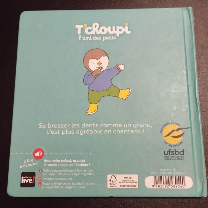 Livre enfant Nathan T'choupi se brosse les dents - photo numéro 2