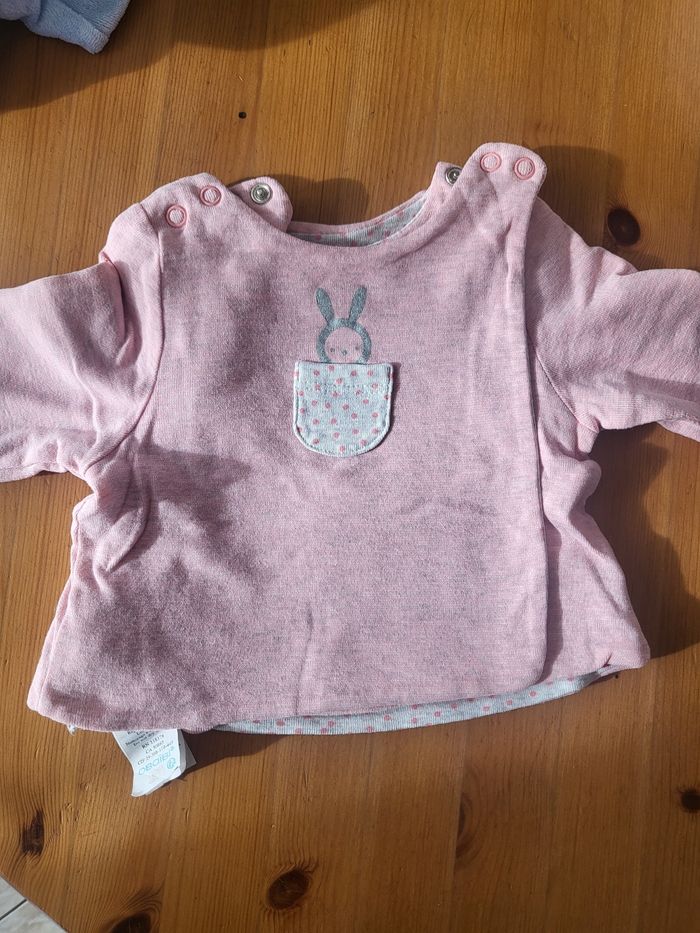 Cardigan/ gilet réversible obaibi 3 mois - photo numéro 3