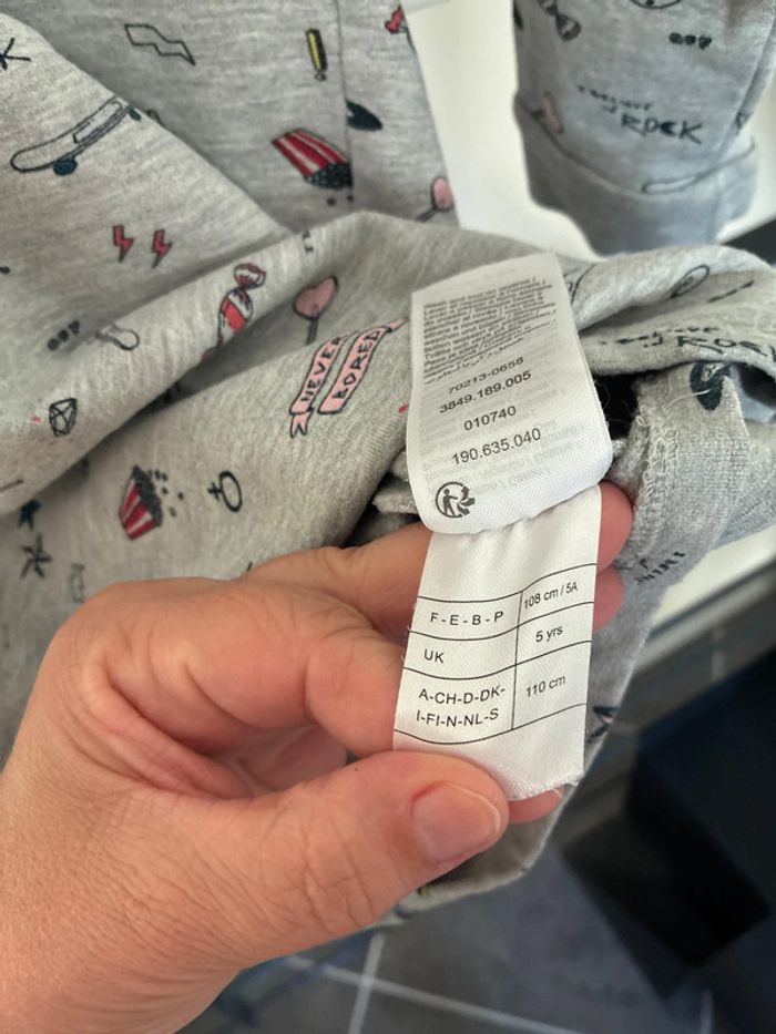 Robe à capuche décontractée vertbaudet style sweat 5 ans - photo numéro 6