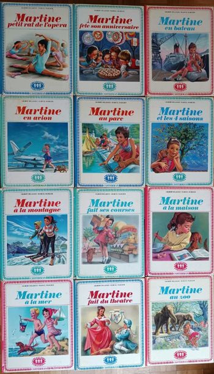 Lot de 12 livres Martine Collection Farandole 1969