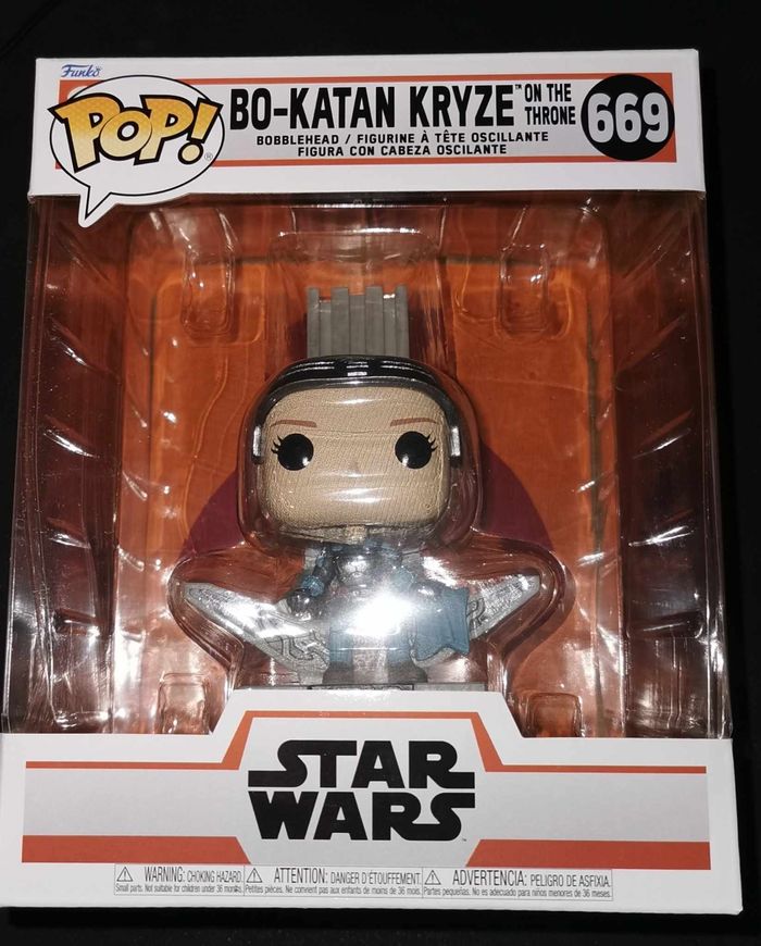 Figurine Funko Pop Deluxe / Bo-Katan Kryze On The Throne N°669 / Star Wars