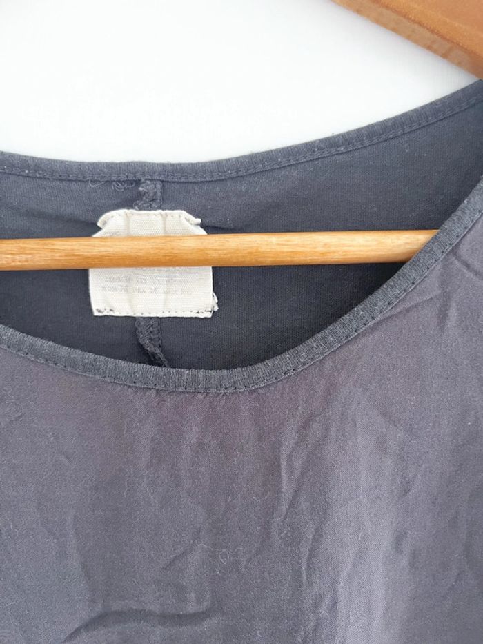 Haut manches longues gris foncé Zara - photo numéro 6