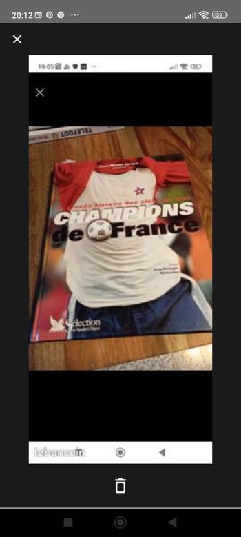 Livre "la grande histoire des clubs de foot champions de France"