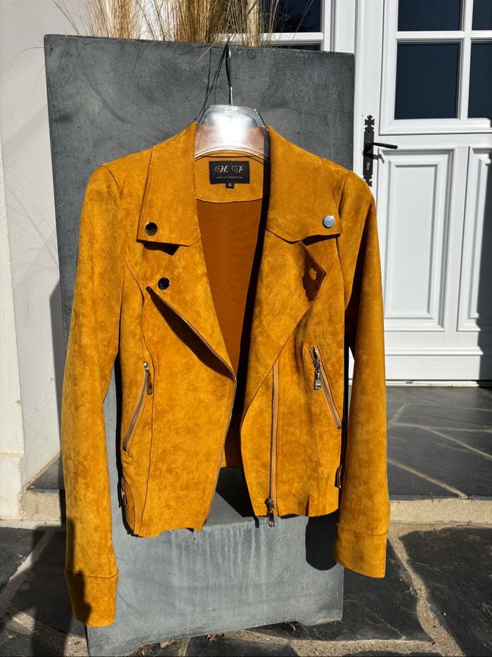 Veste Perfecto moutarde - photo numéro 10