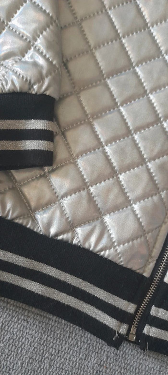Veste bombers matelassé métallisé - photo numéro 6