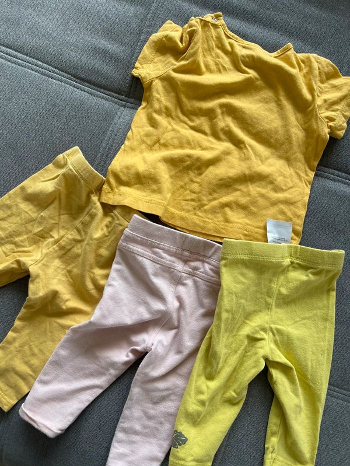 3 leggings 1 t-shirt , 6 mois - photo numéro 2