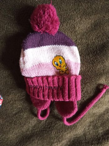 Bonnet en laine titi fille