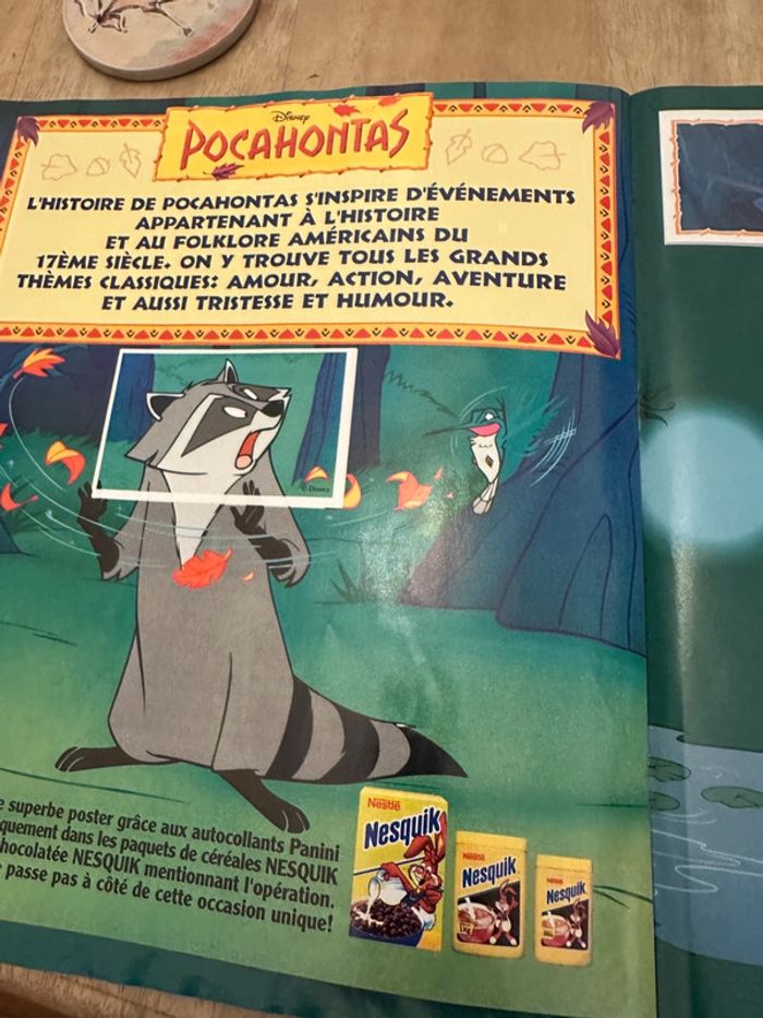 Walt Disney Pocahontas - Album Panini complet avec poster stickers livre autocollants - photo numéro 8