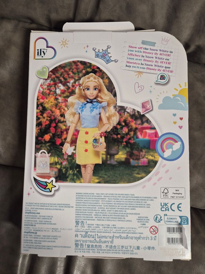 Disney 4ever vêtements de poupée Ily blanche neige neuf - photo numéro 2
