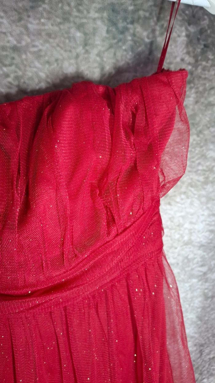Robe bustier rouge brillante - photo numéro 7