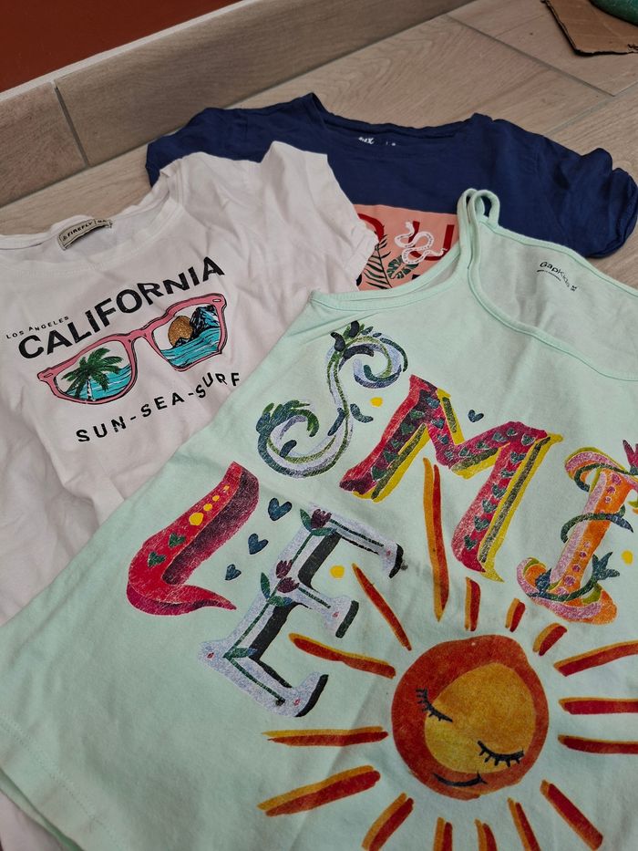 Lot de tee-shirt et débardeurs fille 8 ans - photo numéro 2