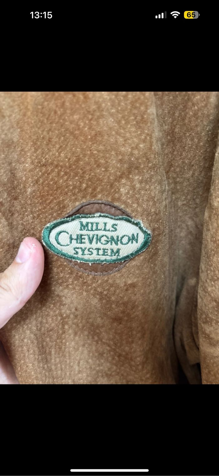 Veste vintage cuir Chevignon xl - photo numéro 3