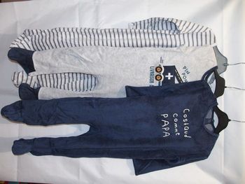 Lot 3 pyjamas velours