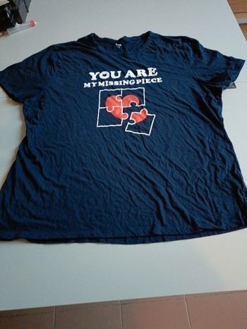 T-shirt manches courtes Kiabi taille XXL you are my missing pièce