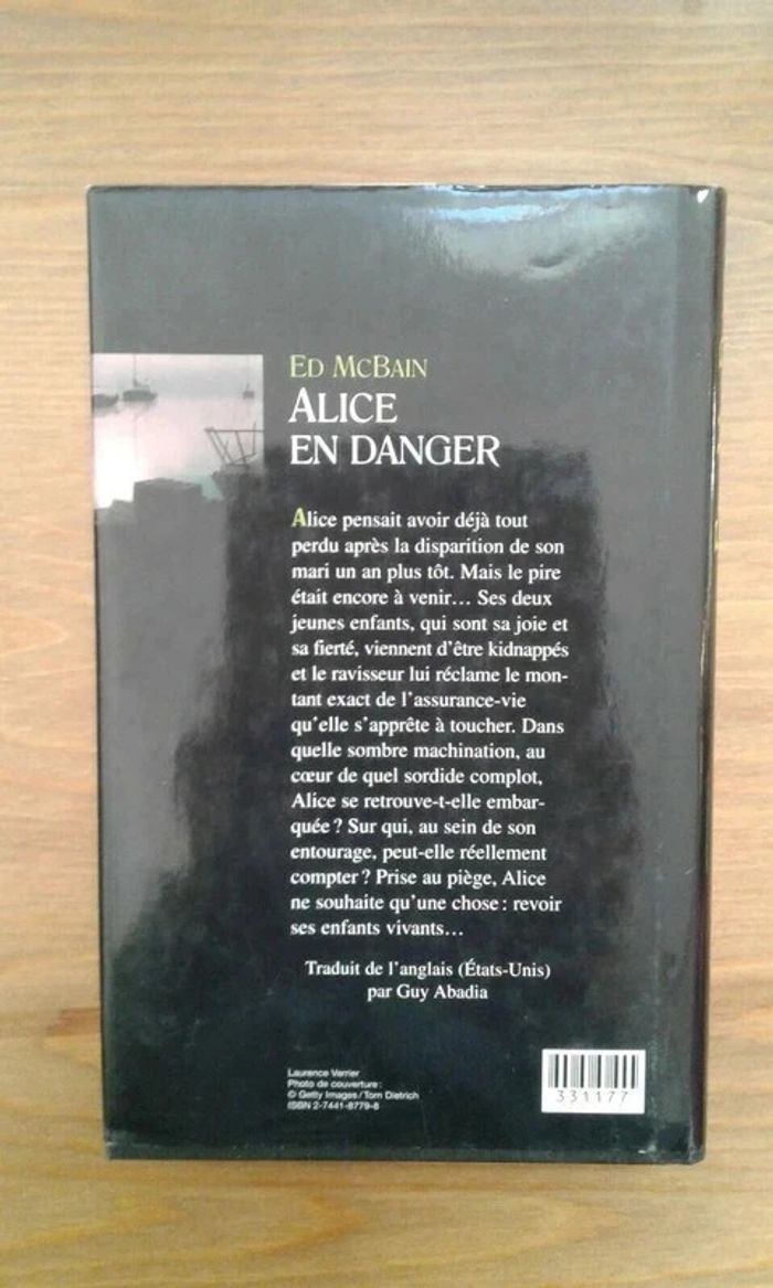 Livre Alice en danger d'Ed McBain - photo numéro 2