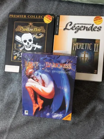 Lot de 3 jeux pc big box