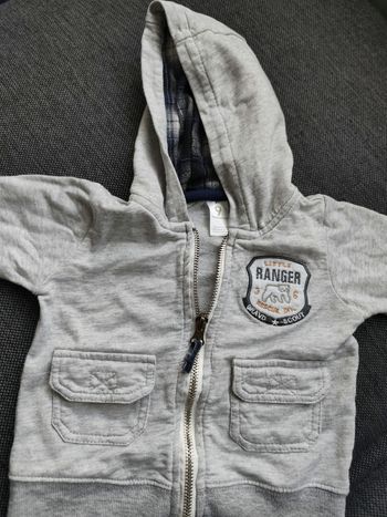 Sweat garçon bébé gris 