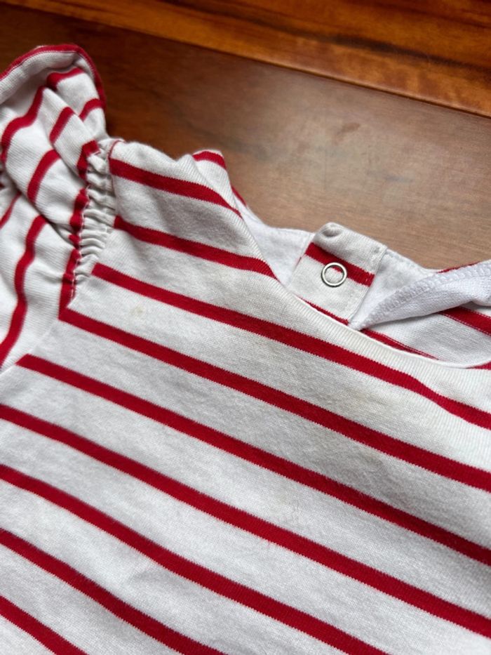 Robe marinière rouge Jacadi 18 mois - photo numéro 3