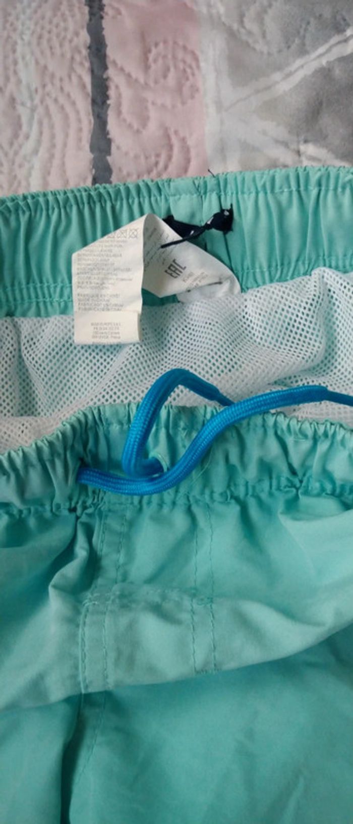 Short de bain turquoise garçon 12 ans kiabi - photo numéro 7