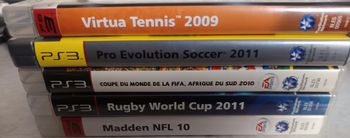 Lot de 5 Jeux de Sports pour PS3 avec notices inclus