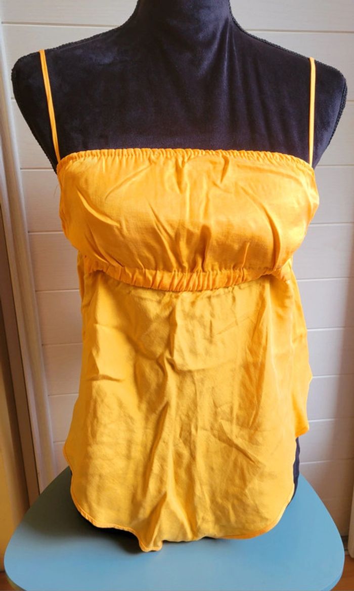 Joli haut Zara jaune - photo numéro 6