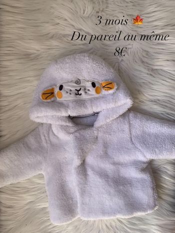 Veste polaire 🍁 3 mois 🍁 Du pareil au même